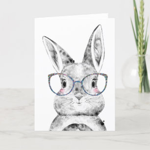 Pâques, Carte Bunny, Carte Bunny, Merci