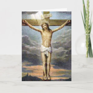 Pâques Crucifixion Carte Religieuse
