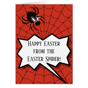 Pâques joyeuses de l'araignée de Pâques beaucoup d