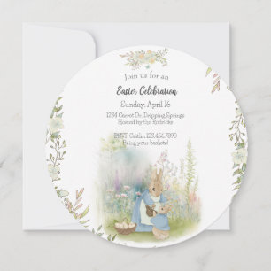 Pâques Peter Rabbit Invitation