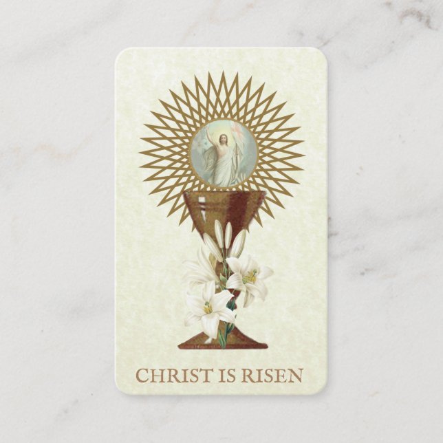 Pâques prière religieuse Paschal Carte Sainte (Devant)