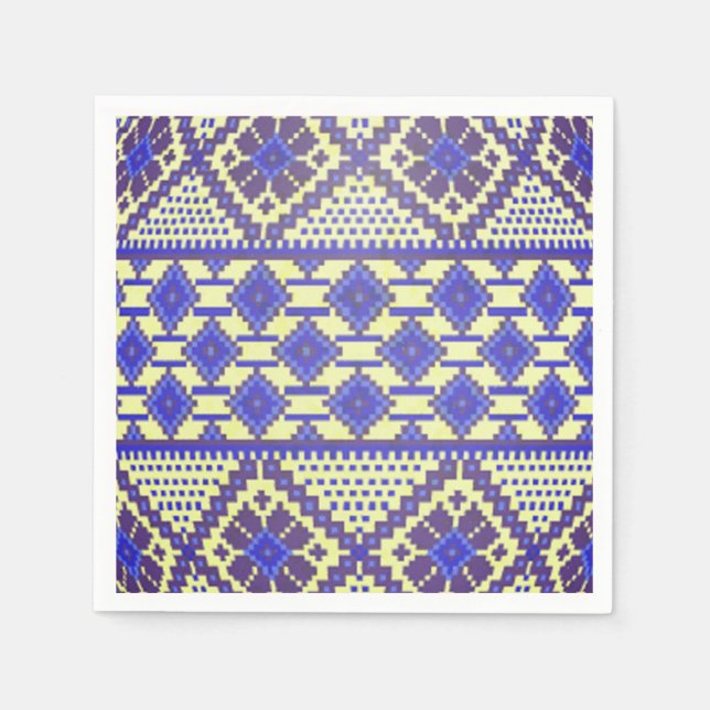 Pâques ukrainiennes (Pysanka) serviettes en papier (Devant)