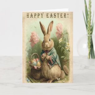 Pâques Vintage Joyeux lapin de Pâques