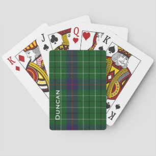 Paquet de cartes personnalisé de jeu de plaid de