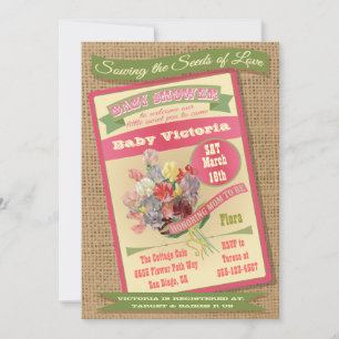 Paquet de semences Baby Shower Invitations
