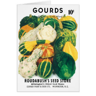 Paquet de semences vintage, Gourdes mixtes