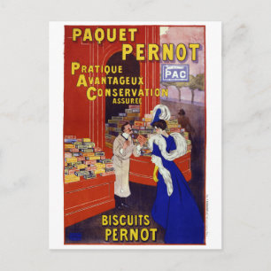 Paquet Pernot Vintage Werbeplakat Restauriert Postkarte