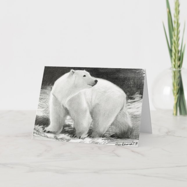 Par Bear Holiday individuell anpassbar Feiertagskarte (Vorderseite)