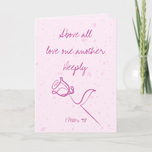 Par-Dessus Tout L'Amour L'Un L'Autre Carte De Voeu