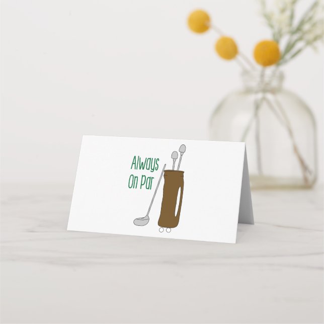 Par Golf Platzkarte (Vorderseite)