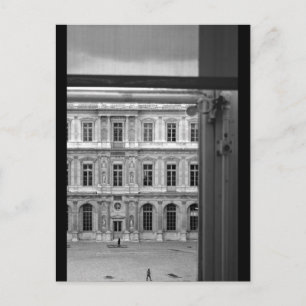 Par la fenêtre Le Louvre Paris Carte postale