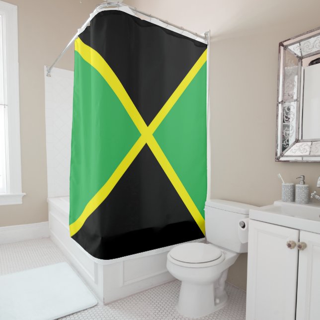 par le rideau de douche à drapeau jamaïcain d'Eddi (En situation)