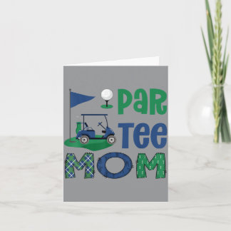Par- Mama Golf Liebhaber Geburtstagsfeier Familie Karte