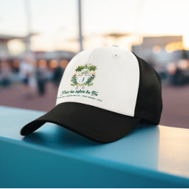 Par-T-Shirt-Bridesmaids-Monogramm | Golf Bachelore Truckerkappe