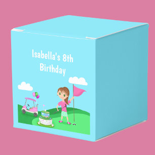 Par-T-Shirt Chibi Girl Birthday Golf Party Geschenkschachtel