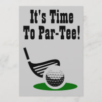 Par-T-Shirt Golf Bachelor Party einladen