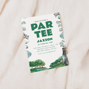 Par-T-Shirt Golf Geburtstagsparty Einladung