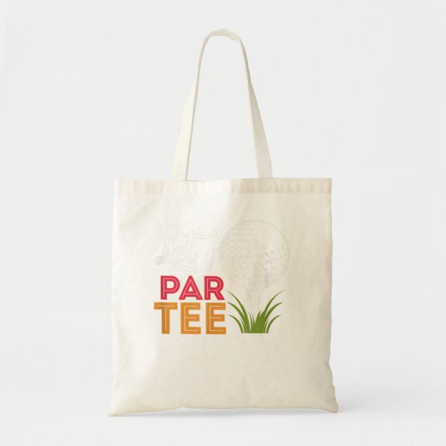Par T-Shirt Golf Golfspielen Golfer Golfspieler Tragetasche (Vorne)