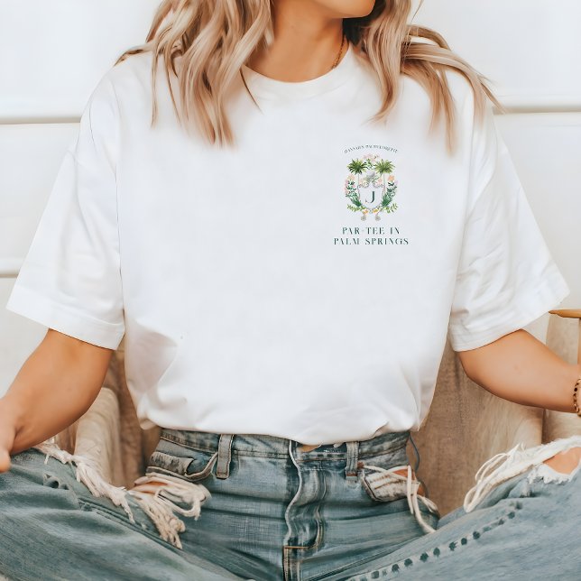 Par-T-Shirt in Palm Springs | Golf Bachelorette T-Shirt (Von Creator hochgeladen)