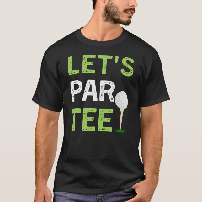 Par T-Shirt lustige Golf Player Golfer Vater lasse (Vorderseite)