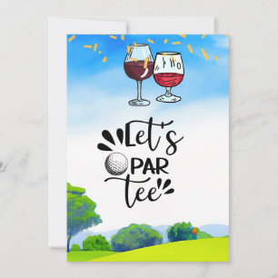 Par T-Shirt mit Wein Einladung
