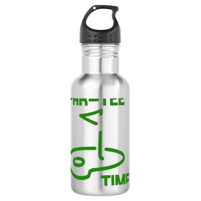Par T-Shirt Time Edelstahlflasche (Vorderseite)