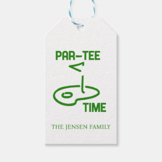 Par T-Shirt Time Geschenkanhänger