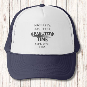 Par T-Shirt Time Hat   Bachelor Golf Weekend Marin Truckerkappe