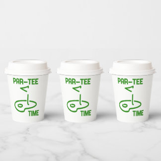 Par T-Shirt Time Pappbecher