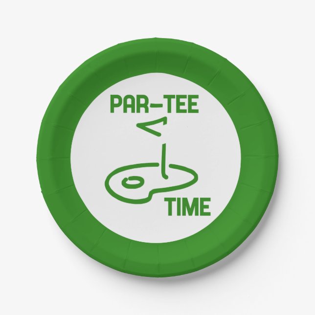 Par T-Shirt Time Pappteller (Vorderseite)