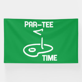 Par-T-Shirt Time White Banner