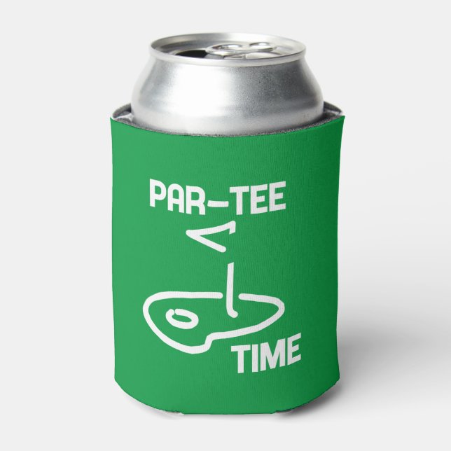 Par-T-Shirt Time White Dosenkühler (Kanne Vorderseite)