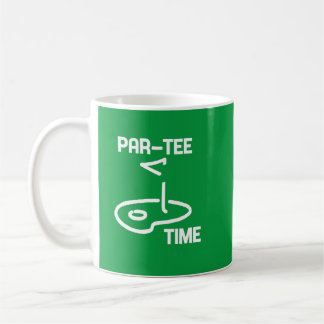 Par-T-Shirt Time White Kaffeetasse