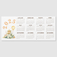 Par-Tea Yellow Floral 2025 Kalender