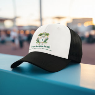Par-Tee Brautjungfern Monogramm   Golf Junggeselli Truckerkappe