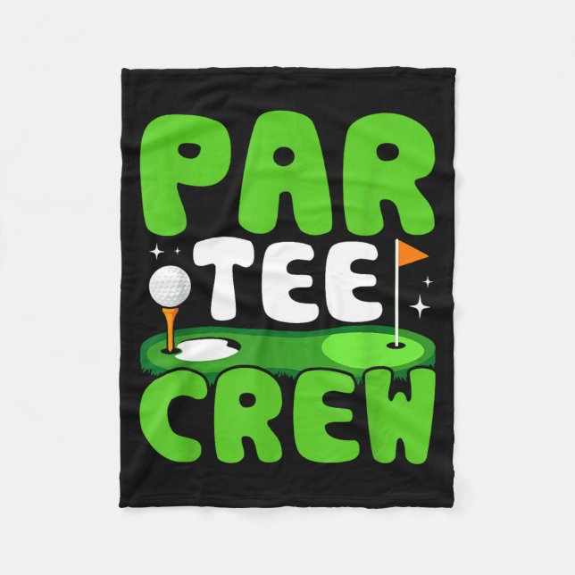 Par Tee Crew Golfing Fun Spirit  Fleecedecke (Vorderseite)
