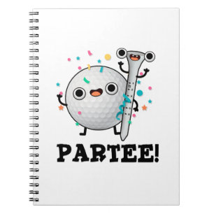 Par-Tee lustiger Golf-Wortwitz Notizblock