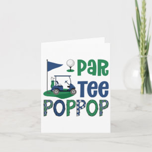 Par-tee Poppop Golf Lover Birthday Party Family Ma Karte