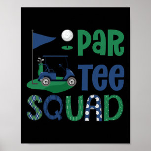 Par-tee Squad Golf Lover Geburtstagsparty Familien Poster