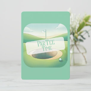 Par-Tee Temps Golf Thème Anniversaire Invitation