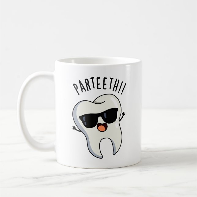 Par-Zähne Funny Dental Puns Kaffeetasse (Links)