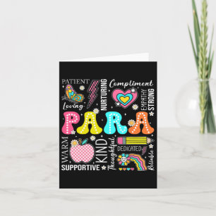 Para Beruflich Educator 1. Tag zurück zum Scho Karte