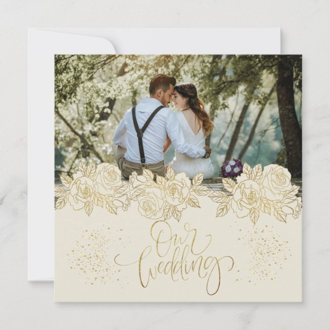 para boda personalizada con foto  einladung (Vorderseite)