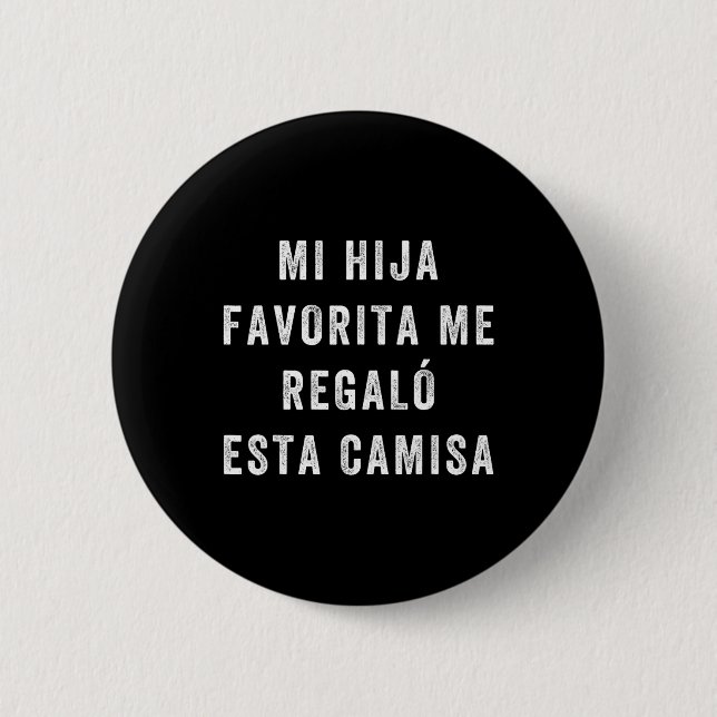Para Papa E Hija Camisa Graciosa Para Button (Vorderseite)