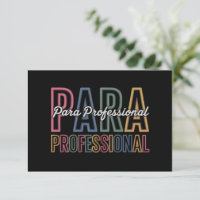 Para Paraprofessional Paraeducator erster Tag zurü