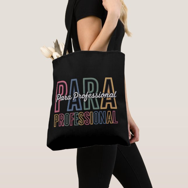 Para Paraprofessional Paraeducator erster Tag zurü Tasche (Von Nahem)