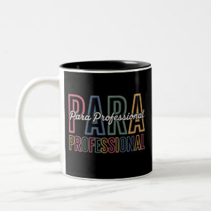 Para Paraprofessional Paraeducator Erster Tag Zurü Zweifarbige Tasse
