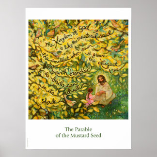 Parabel des Senf-Seed-Plakats Poster