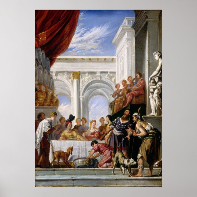 Parabel Lazarus, Domenico Fetti Fine Art Poster (Vorne)