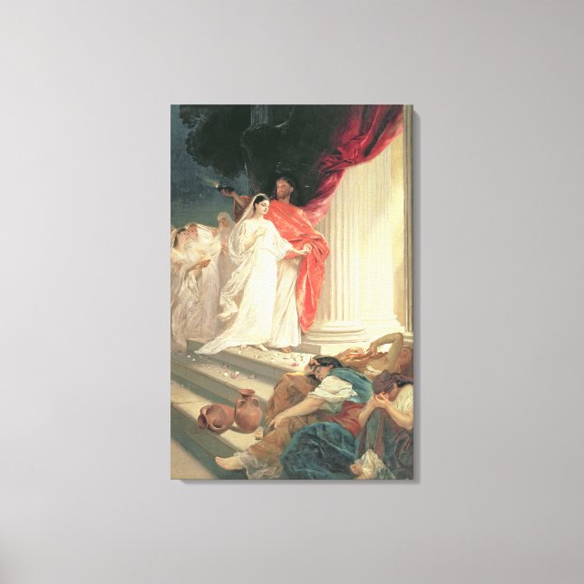 Parable of the Wise and Foolish Jungfrauen, 1886 Leinwanddruck (Vorderseite)